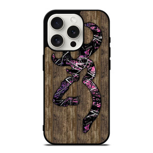 CAMO BROWNING PINK WOOD iPhone 15 Pro Case Cover CAMO BROWNING PINK WOOD iPhone 15 Pro Case Cover