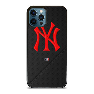 NEW YORK YANKEES STITCHING LEATHER iPhone 12 Pro Max Case Cover