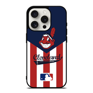 CLEVELAND INDIANS STRIPE LOGO iPhone 15 Pro Case Cover