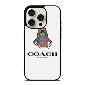 COACH NEW YORK SHARK iPhone 15 Pro Case Cover