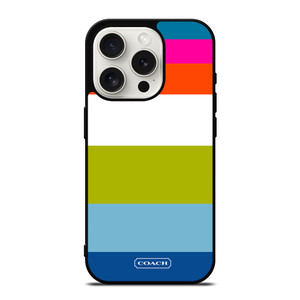 COACH NEW YORK STRIPE 2 iPhone 15 Pro Case Cover COACH NEW YORK STRIPE 2 iPhone 15 Pro Case Cover