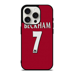 DAVID BECKHAM JERSEY MANCHESTER UNITED iPhone 15 Pro Case Cover DAVID BECKHAM JERSEY MANCHESTER UNITED iPhone 15 Pro Case Cover