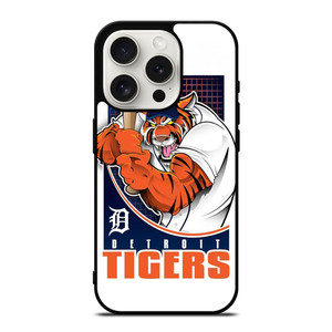 DETORIT TIGERS CLUB LOGO BASEBALL TEAM MLB ICON iPhone 15 Pro Case Cover