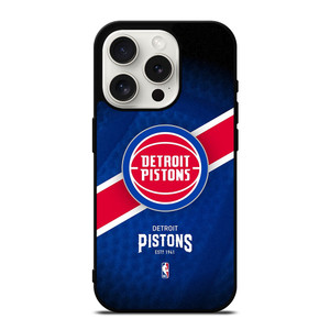 DETROIT PISTONS NBA TEAM iPhone 15 Pro Case Cover