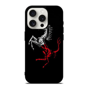 FERRARI LOGO CHROME HORSE iPhone 15 Pro Case Cover FERRARI LOGO CHROME HORSE iPhone 15 Pro Case Cover