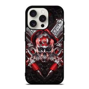GEARS OF WAR ENGINE SKULL iPhone 15 Pro Case Cover GEARS OF WAR ENGINE SKULL iPhone 15 Pro Case Cover