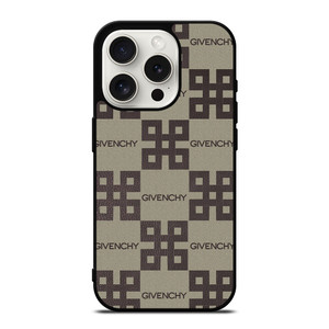 GIVENCHY LOGO COLLAGE LEATHER iPhone 15 Pro Case Cover