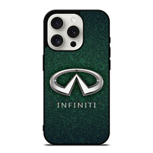 INFINITI CAR LOGO GREEN PATTERN iPhone 15 Pro Case Cover