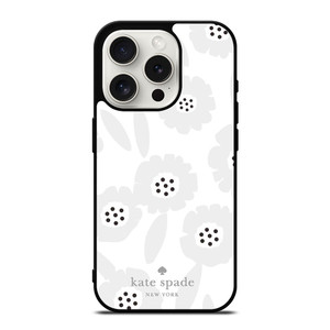 KATE SPADE GREY FLOWER iPhone 15 Pro Case Cover KATE SPADE GREY FLOWER iPhone 15 Pro Case Cover