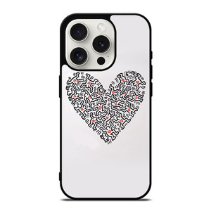 KEITH HARING LOVE ICON iPhone 15 Pro Case Cover KEITH HARING LOVE ICON iPhone 15 Pro Case Cover