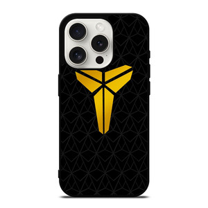 KOBE BRYANT GOLD GEOMETRIC PATTERN iPhone 15 Pro Case Cover