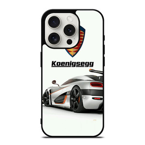 KOENIGSEGG WHITE CAR LOGO iPhone 15 Pro Case Cover