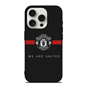 MANCHESTER UNITED BLACK iPhone 15 Pro Case Cover