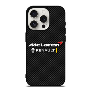 MCLAREN RENAULT LOGO CARBON. iPhone 15 Pro Case Cover MCLAREN RENAULT LOGO CARBON. iPhone 15 Pro Case Cover