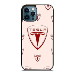 TESLA CAR LOGO COLLAGE iPhone 12 Pro Max Case Cover