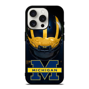 MICHIGAN WOLVERINES HELMET iPhone 15 Pro Case Cover MICHIGAN WOLVERINES HELMET iPhone 15 Pro Case Cover