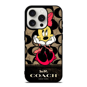 MINNIE MOUSE COACH iPhone 15 Pro Case Cover MINNIE MOUSE COACH iPhone 15 Pro Case Cover