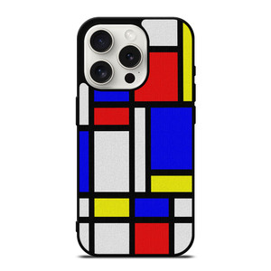 MONDRIAN COLORFUL LAYOUT iPhone 15 Pro Case Cover