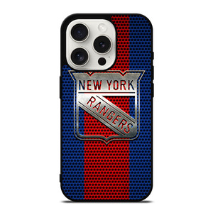 NEW YORK RANGERS LOGO METAL iPhone 15 Pro Case Cover
