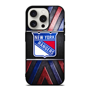 NEW YORK RANGERS NHL METAL LOGO iPhone 15 Pro Case Cover