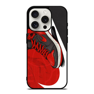 NIKE AIR JORDAN SHOES RED iPhone 15 Pro Case Cover