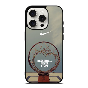NIKE BASKETBALL NEVER STOPS RING iPhone 15 Pro Case Cover