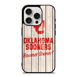 OKLAHOMA SOONERS WOODEN LOGO iPhone 15 Pro Case Cover OKLAHOMA SOONERS WOODEN LOGO iPhone 15 Pro Case Cover