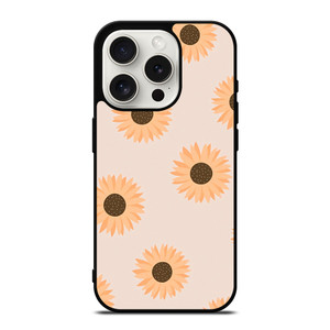 PASTEL SUNFLOWER PATTERN iPhone 15 Pro Case Cover