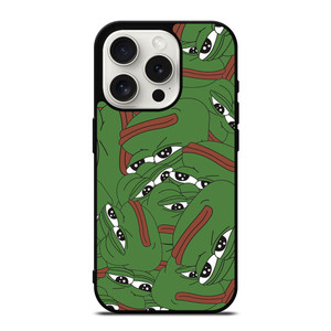 PEPE THE SMUG FROG COLLAGE iPhone 15 Pro Case Cover