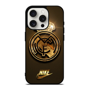 REAL MADRID GOLD LOGO iPhone 15 Pro Case Cover REAL MADRID GOLD LOGO iPhone 15 Pro Case Cover