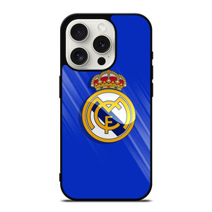 REAL MADRID LOGO BLUE iPhone 15 Pro Case Cover REAL MADRID LOGO BLUE iPhone 15 Pro Case Cover