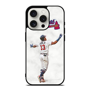 RONALD ACUNA JR MARBLE ATLANTA BRAVES iPhone 15 Pro Case Cover
