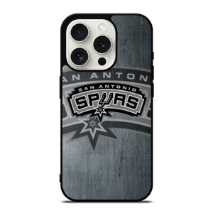 SAN ANTONIO SPURS METAL LOGO iPhone 15 Pro Case Cover