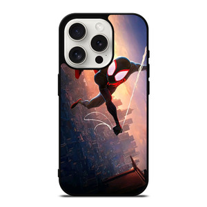 SPIDERMAN MILES MORALES ACROSS SPIDER-VERSE SWING iPhone 15 Pro Case Cover