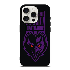 STRAIGHT OUTTA BALTIMORE BALTIMORE RAVENS iPhone 15 Pro Case Cover