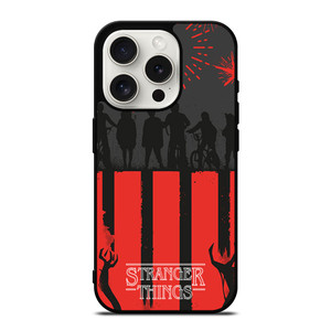 STRANGER THINGS SILHOUETTE iPhone 15 Pro Case Cover STRANGER THINGS SILHOUETTE iPhone 15 Pro Case Cover