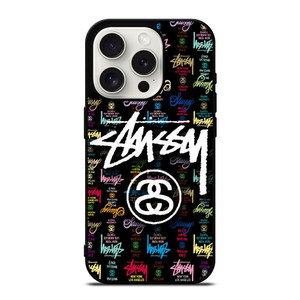 STUSSY COLLAGE LOGO iPhone 15 Pro Case Cover STUSSY COLLAGE LOGO iPhone 15 Pro Case Cover