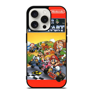 SUPER MARIO KART BROSS GAMES NINTENDO POSTER iPhone 15 Pro Case Cover