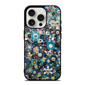 TAKASHI MURAKAMI FLOWERS SKULL iPhone 15 Pro Case Cover