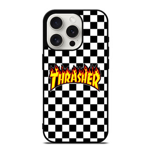 THRASHER CHECKERBOARD iPhone 15 Pro Case Cover THRASHER CHECKERBOARD iPhone 15 Pro Case Cover