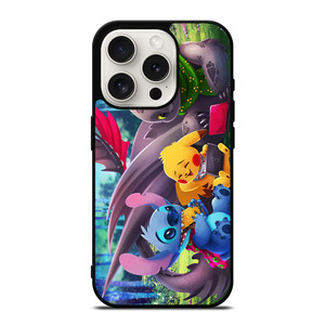 TOOTHLESS STITCH PIKACHU iPhone 15 Pro Case Cover TOOTHLESS STITCH PIKACHU iPhone 15 Pro Case Cover