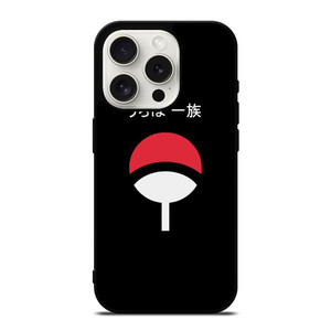 UCHIHA CLAN LOGO MINIMALIST iPhone 15 Pro Case Cover