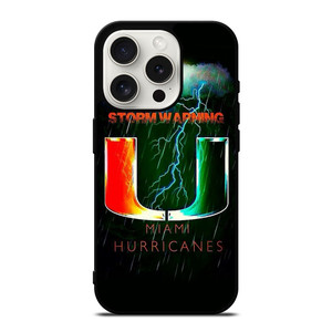 UM MIAMI HURRICANES NFL iPhone 15 Pro Case Cover