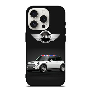 UNION JACK BLUE MINI COPER CAR iPhone 15 Pro Case Cover