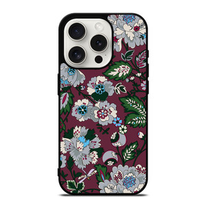 VERA BRADLEY BORDEAUX BLOOMS iPhone 15 Pro Case Cover