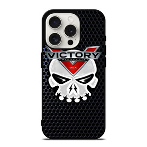 VICTORY MOTORCYCLE SKULL LOGO iPhone 15 Pro Case Cover