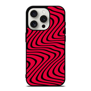 WAVY RED PATTERN iPhone 15 Pro Case Cover