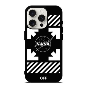 WHITE NASA OFF iPhone 15 Pro Case Cover