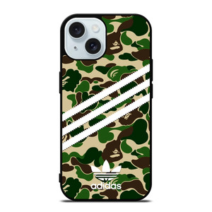 ADIDAS ORIGINALS STRIPES CAMO iPhone 15 Case Cover