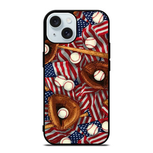 AMERICAN BASEBALL ABSTRACT iPhone 15 Case Cover